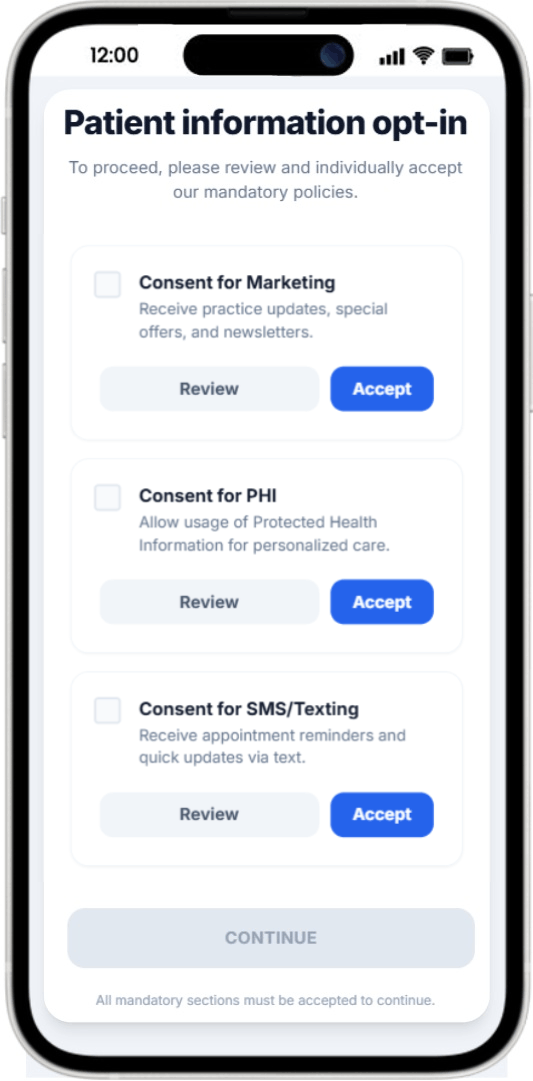 HIPAA-Compliant Consent Management App for Healthcare Practices HIPAA-Compliant Consent Management App for Healthcare Practices